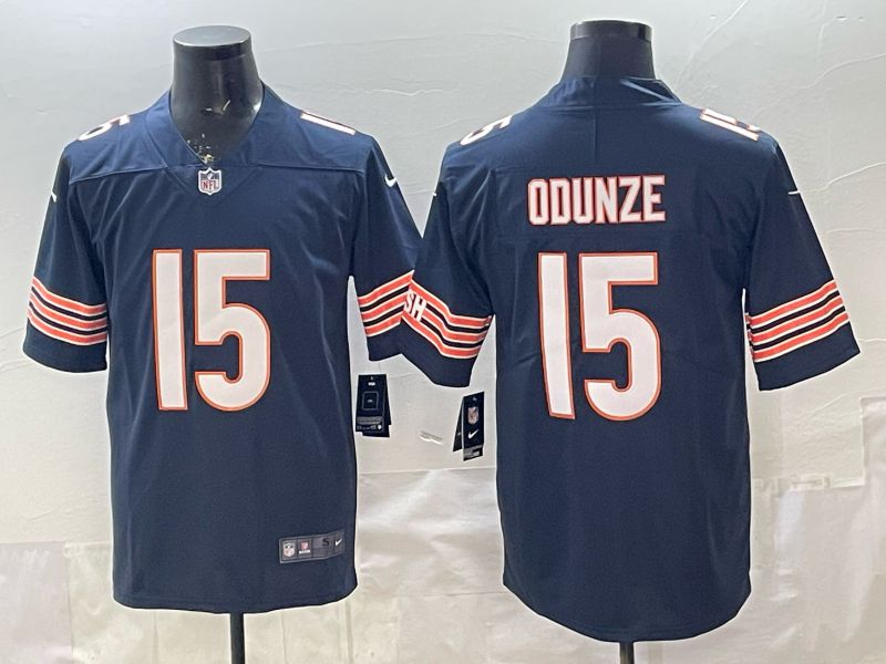 Men 2026 Chicago Bears #15 Odunze blue 2th generation Nike Limited NFL Jersey style 001